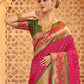 Shree Shyam Fashion Silk Blend Dark Pink Saree