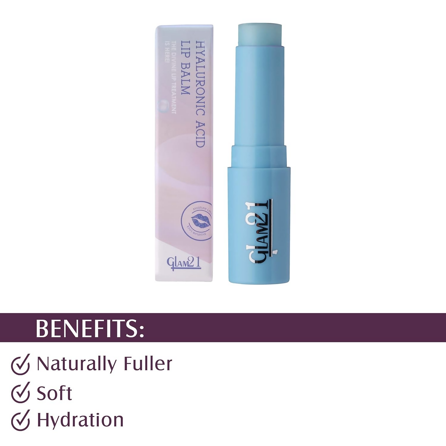 Glam21 Moisturizing Lip Balm With Hyaluronic Acid - Swadesiicart