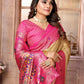 Aastha Fashion Cream Banarasi Tissue Silk Weaving Saree