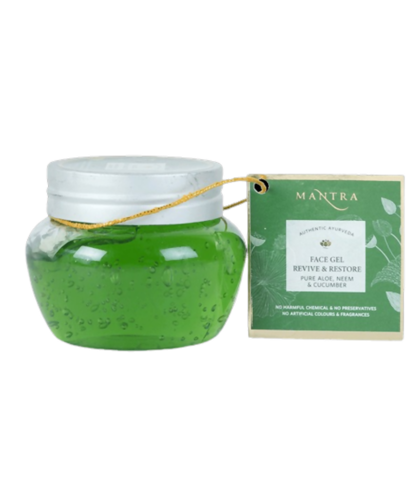 Mantra Herbal Face Gel Revive & Restore Pure Aloe Neem & Cucumber - Ayurvedant Pvt. Ltd.