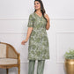 Festive Wear Ethnic Green chanderi Stitched Suit With Dupatta - Anbazaar - Swadesiicart
