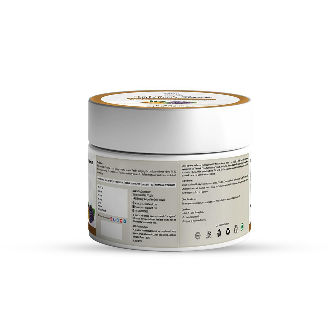 The Natural Wash Brightening Body Scrub - Swadesiicart