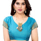 Vamika Banarasi Jacquard Weaving Rama Green Saree | Swadesiicart
