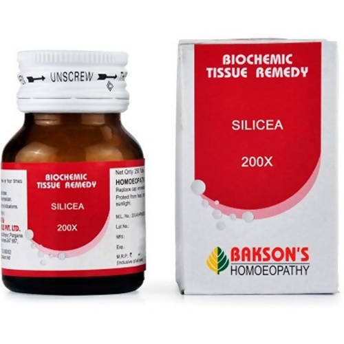 Bakson's Homeopathy Silicea Biochemic Tablets | Swadesiicart