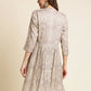 Grey Chiffon Paisley Printed Top - Himanshi - Swadesiicart