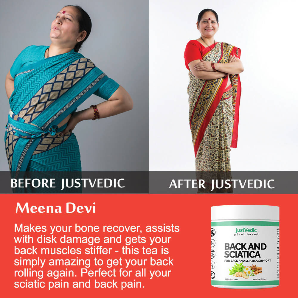 Just Vedic Back And Sciatica Support Drink Mix - Swadesiicart