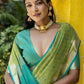 Vishnu Weaves Women's Pista Raw Silk Zari Woven Saree with Blouse - Swadesiicart