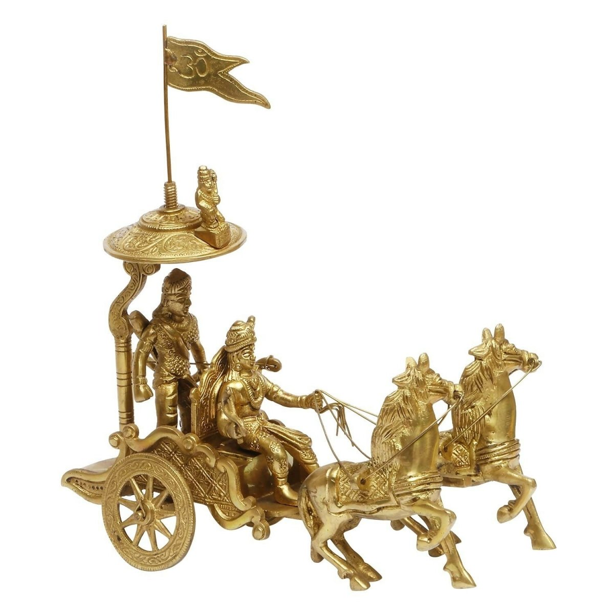 Artvarko Mahabharat Geeta Arjun Chariot Idol - Swadesiicart