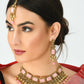 Mominos Fashion Johar Kamal Gold-Polished Brass Finish Kundan/Stone Choker For Women (Baby Pink) | Swadesiicart