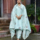 Vaasva Women's Tissue Silk Emboidered Suit Set With Solid Pant & Solid Embroidered Dupatta | Swadesiicart