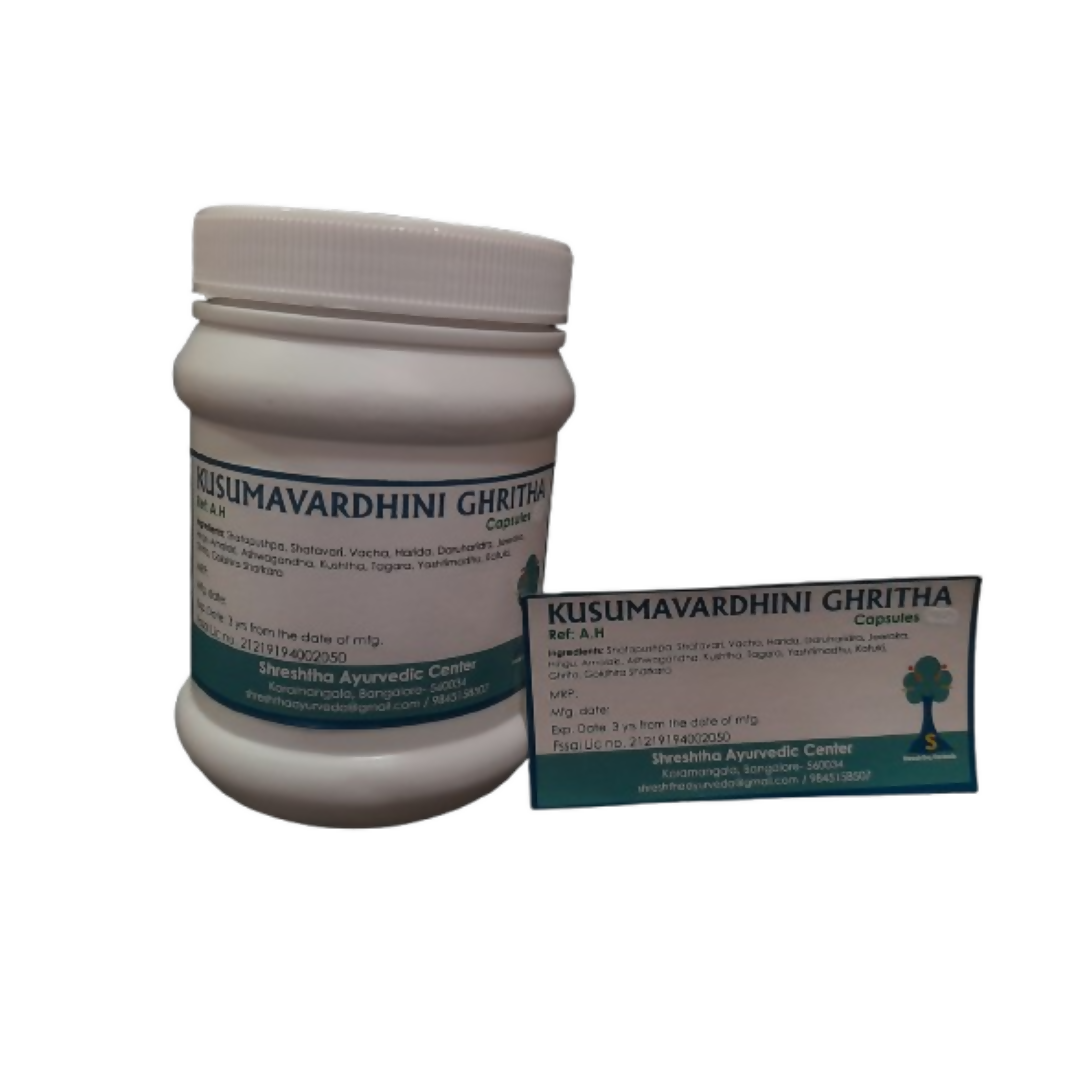 Shreshtha Herbals Kusumavardhini Ghritha Capsules | Swadesiicart