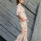 Women's Partywear Designer White & Multi Muslin co-ord set - Stylishta - Swadesiicart