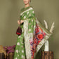 Shree Shyam Fashion Linen Cotton Green Saree