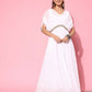 Ahalyaa Women's Traditional wear Ethnic Dress - White | Swadesiicart