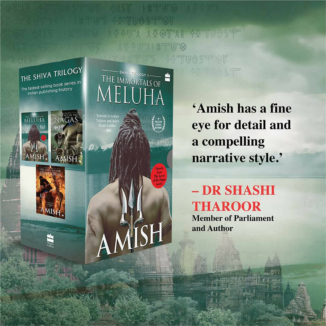 The Shiva Triology Boxset of 3 Books - The Immortals of Meluha by Amish Tripathi | Swadesiicart