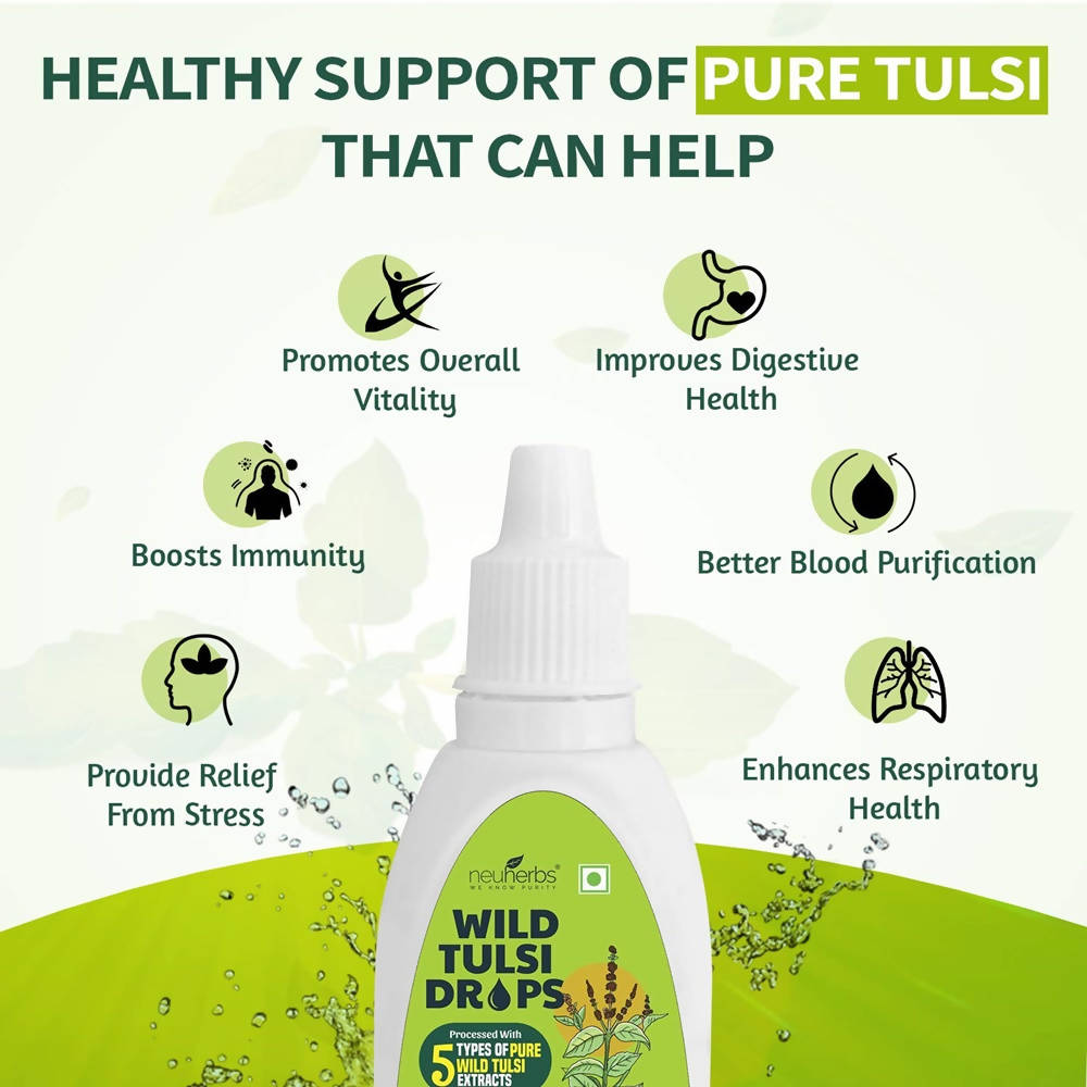 Neuherbs Wild Tulsi Drops | Swadesiicart