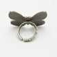 NVR Women's Silver-Toned Butterfly Shape Adjustable Finger Ring | Swadesiicart
