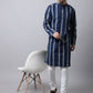 Even Apparels Navy Pure Cotton Men's Kurta With Band Collar (STR1169) | Swadesiicart
