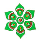 Kundan HandiKrafts Designer Double Layered Rangoli Green (Baby) - Aahana - The Bliss Store