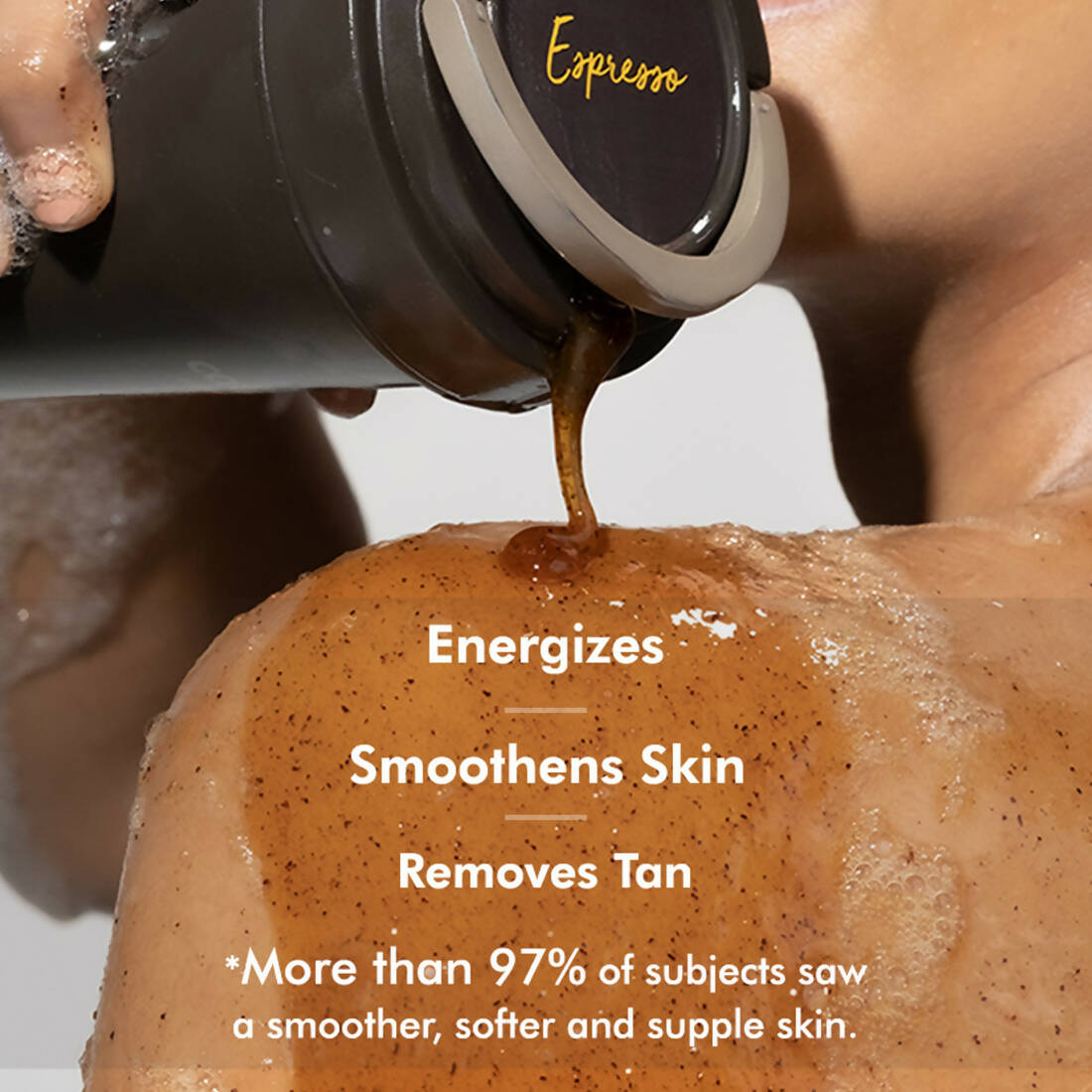 mCaffeine Naked & Raw Coffee Espresso Body Wash - Swadesiicart