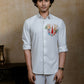 4Way White Chitra Srinivasa Shirt By Hilo Design | Swadesiicart