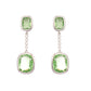 Nuyug Green Luxe Cascades Anti Tarnish Earrings | Swadesiicart