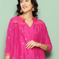 Ahalyaa Women's Traditional wear Kurta Set - Pink | Swadesiicart