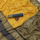 DEIANA'S Beautiful Designer Golden zari Soft Lichi Silk Saree - Yellow - Swadesiicart