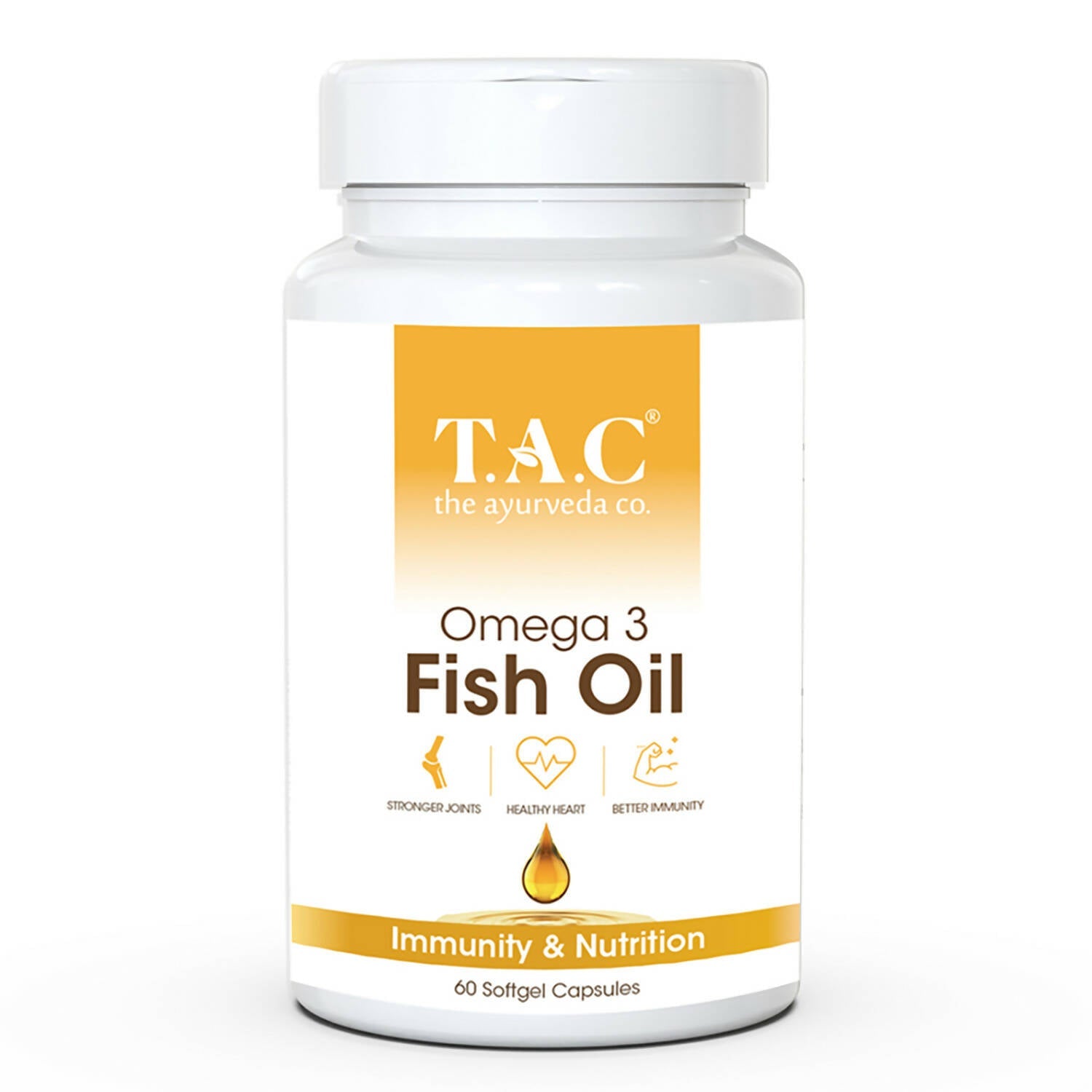 TAC - The Ayurveda Co. Omega 3 Fish Oil Soft Gel Capsules - KE Healthcare Pvt. Ltd.