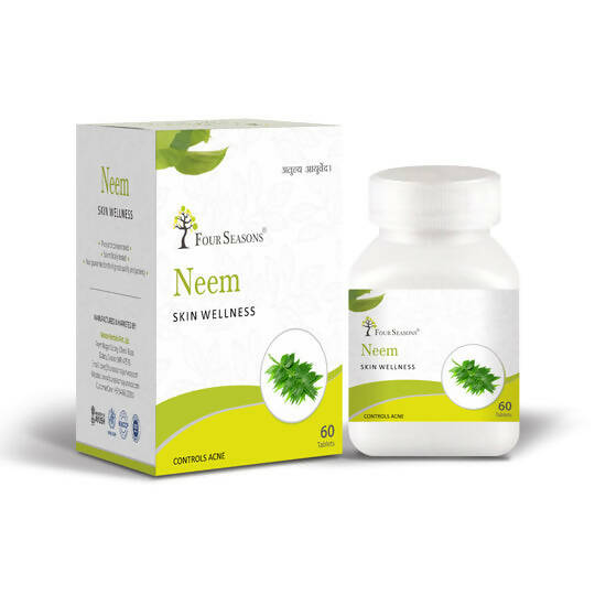 Four Seasons Neem Skin Wellness Tablets | Swadesiicart