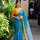 Rama Polycotton Ethnic Motifs Saree with Unstitched Blouse - Hiral Fashion | Swadesiicart