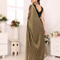 Designer Partywear Black & Silver Georgette Fancy Saree - Satrangi | Swadesiicart