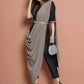 Women Republic Black Cotton Blended Set with Attached Drape | Swadesiicart