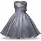 Asmaani Baby Girl Grey Color Satin A-Line Maxi Full Length Dress (AS-DRESS-22049)