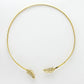 NVR Women Gold-Polished Circular Choker Necklace | Swadesiicart