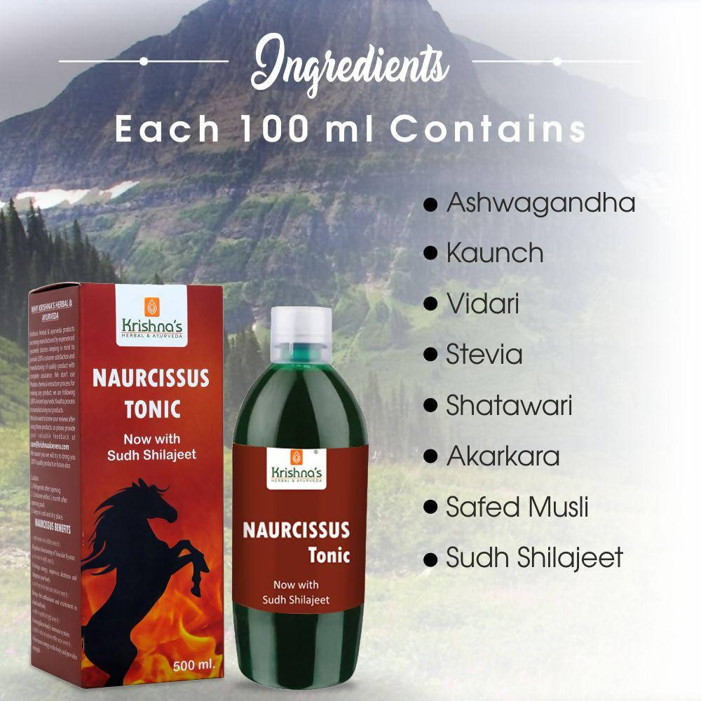 Krishna's Herbal & Ayurveda Naurcissus Tonic | Swadesiicart