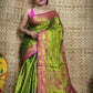 Exclusive Collection Golden Olive Beautiful Tissue Benarasi Saree - Swadesiicart