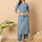 FIORRA Women's Wine Cotton Straight Kurta Set - Swadesiicart