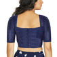 Aastha Fashion Women's Navy Blue Art Silk Designer Traditional Readymade Blouse