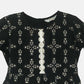 Ahalyaa Black Chanderi Gold Foil Printed Kids Dress For Girls | Swadesiicart