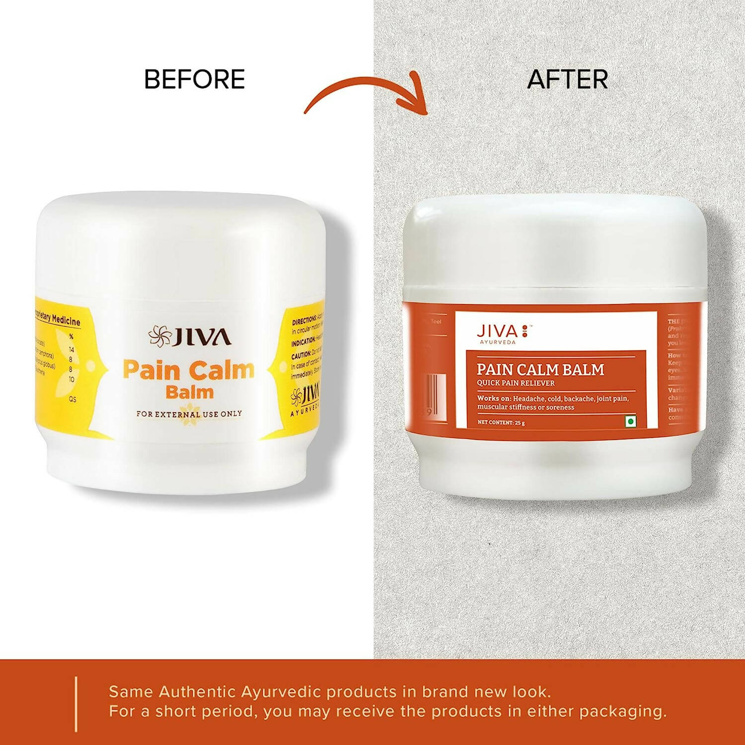 Jiva Ayurveda Pain Calm Balm - Swadesiicart