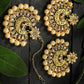 Mominos Fashion Joharkamal Kundan work Earrings with Tika - Mominos Fashion
