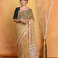 Very Much Indian Pure Kota Cotton Handblock Printed Saree - Yellow | Swadesiicart