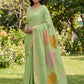 Shree Shyam Fashion Green Linen Cotton Saree