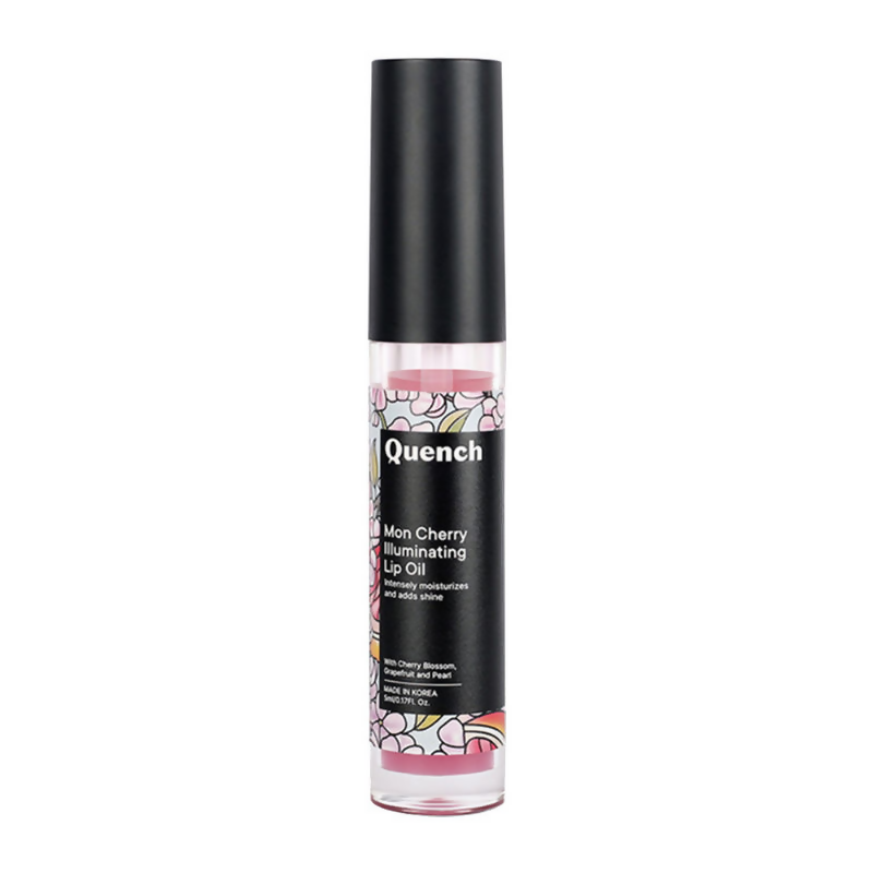 Quench Illuminating Lip Oil with Cherry Blossom & Pearl Extracts For Shiny Hydrated Lips | Swadesiicart