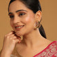 Nuyug 22K Gold Plated Pink Lunar Earrings | Swadesiicart