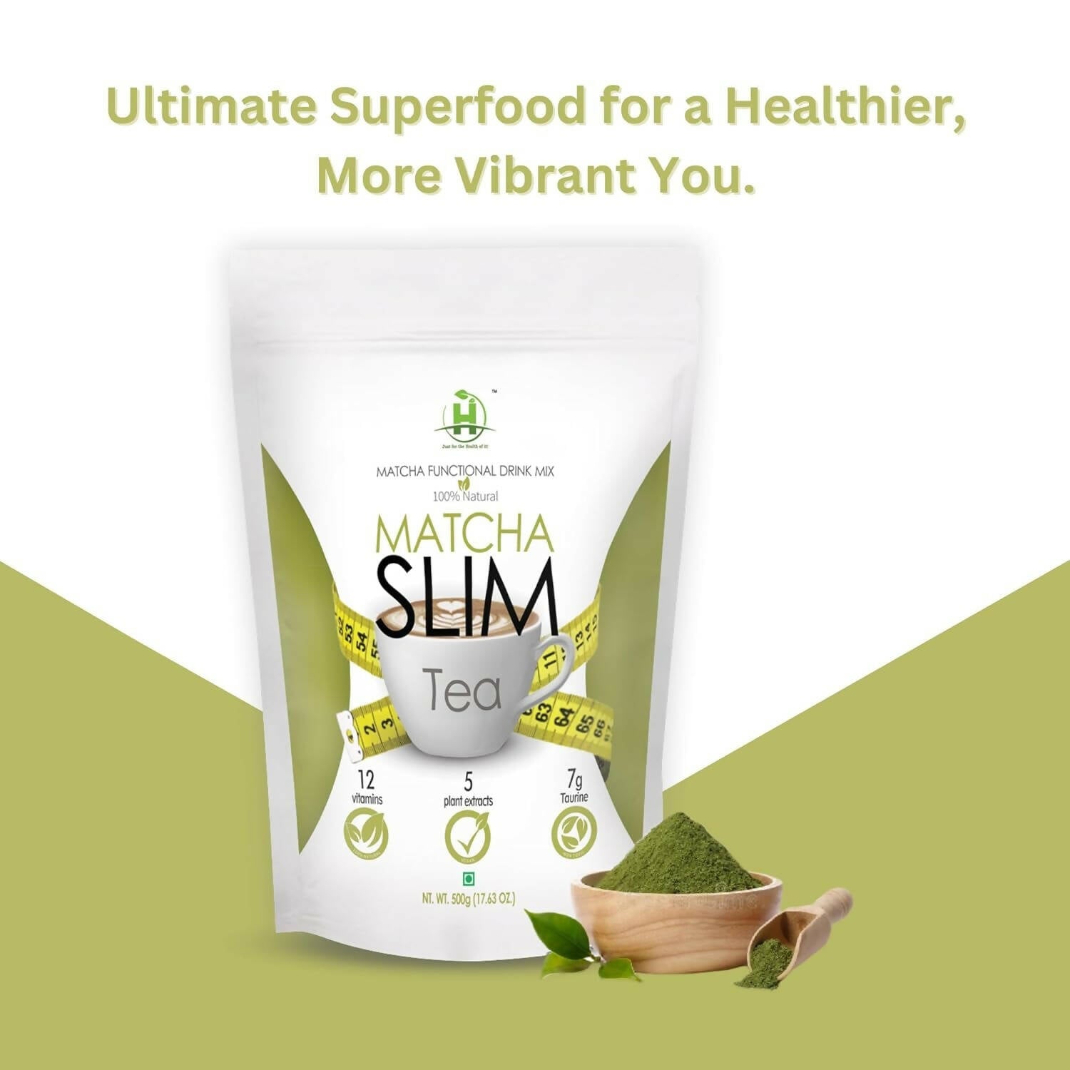 Healthy Nutrition Matcha Slim Green Tea | Swadesiicart