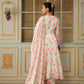 Pomcha Jaipur Pink Saadgi Gulistan Anarkali Set | Swadesiicart