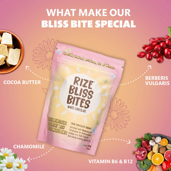 Rize Energy Bar Bliss Bites - White Chocolate | Swadesiicart