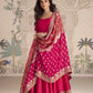 Anaita Red Vichitra Silk Anarkali Suit with Embroidery Sequins Work